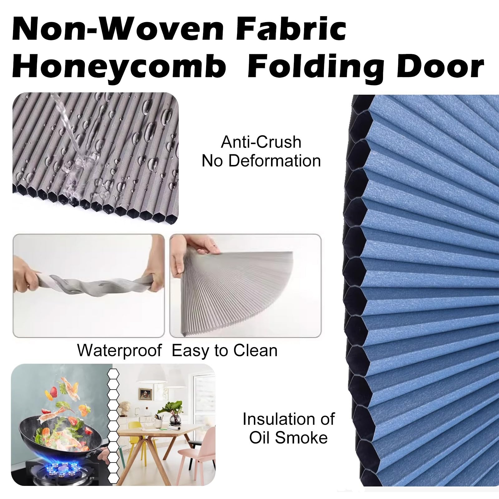 Amazon.com: RENLXFI White Wardrobe Accordion Doors 72 74 76 78 80